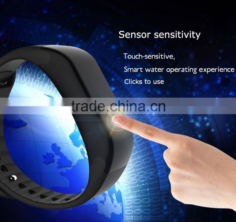 2016 new colorful smart wristbands healthy record data synic to Ios Android smartphones