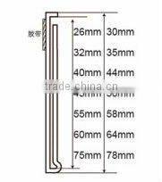 transparent PVC price holder with self-adhesive tape