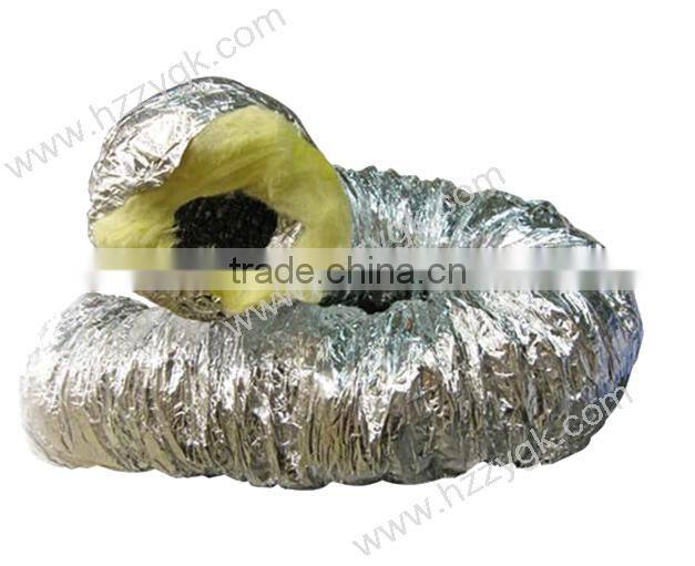 4/5/6/8/10/12 inch Insulated Aluminum Foil Flexible Air Ducting / Air Conditioner Duct Tube
