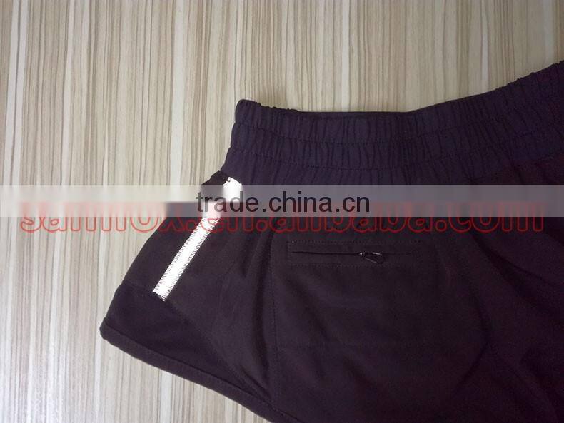 262 OEM Reflective 97%POLYESTER 3%SPANDEX women athletic sports shorts