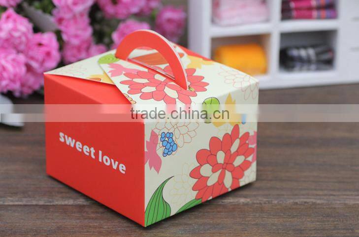 hottest selling China red Paper Gift Box candy paper box for wedding