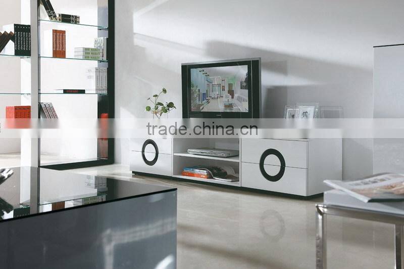 high glossy MDF living room furniture tv stand