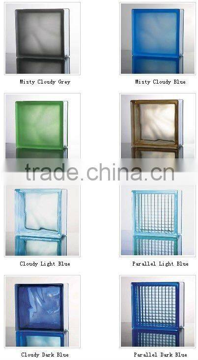 clear glass brick