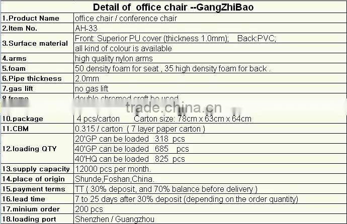 galvanized iron wire meeting chair AH-33