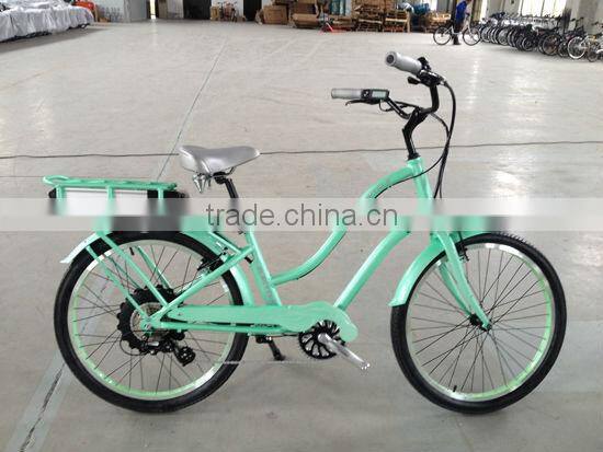 350W or 500W beach style cruiser electric bicycle for USA market