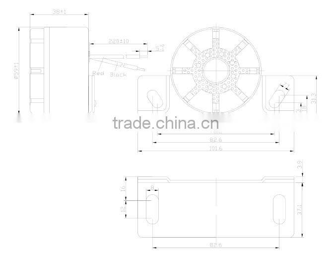 Low profit waterproof piezo siren
