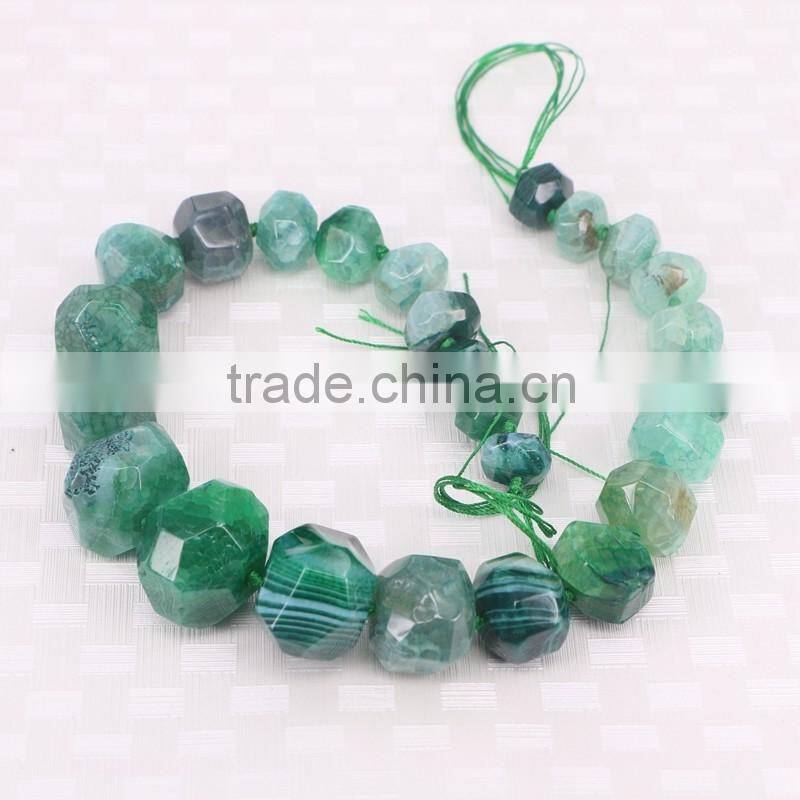 Fashion Agate stone beads Multi Color Agate Faceted beads for Bracelet Necklace Jewelry Making