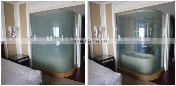 electric on/off switchable glass , Electronic diammable car tinting switchable glass