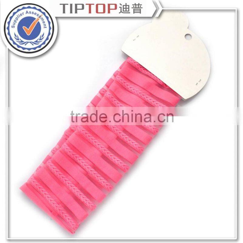 New design Korean style stretchy hair headwrap chic bandanas wide lace head wraps turban for women lady girls