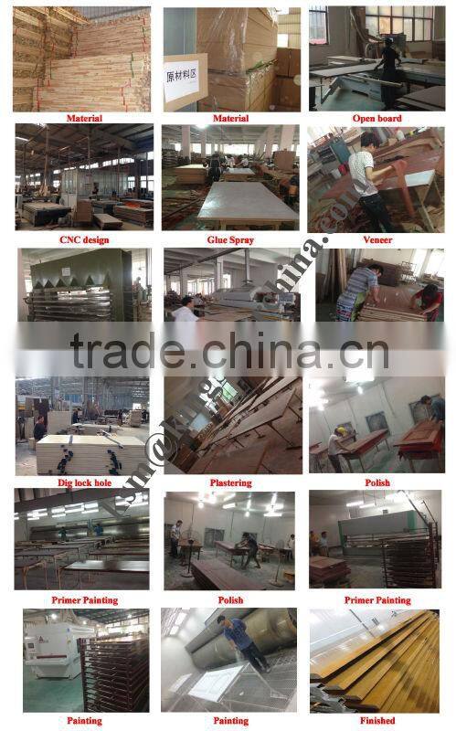 interior wooden veneer painting doors for school