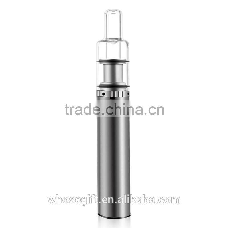 2016 hot sale dual quartz coil vaporizer ceramic wax dab vaporizer pen kit