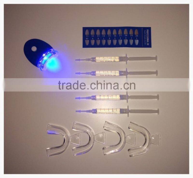 Tooth whitening kit, dental bleaching led kit, white light oral gel kit,dental kit, home kits,take home teeth whitening item