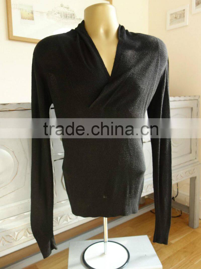 15JWB0145 woman 100%bamboo fiber cowl neck pullover jumpers sweater