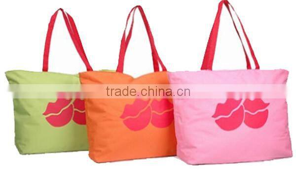 print leisure canvas shoulder with colorful shoulder bag jute tote bag