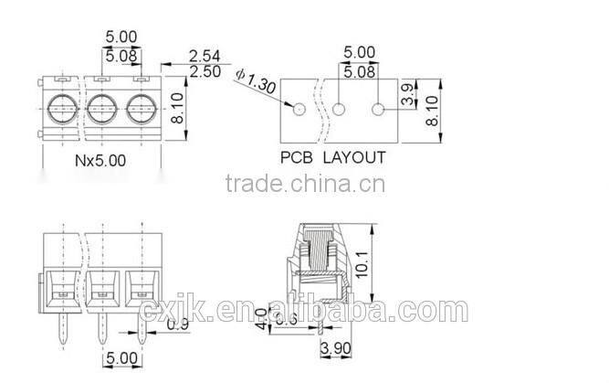 PCB Screw Terminal Block 2/3pole