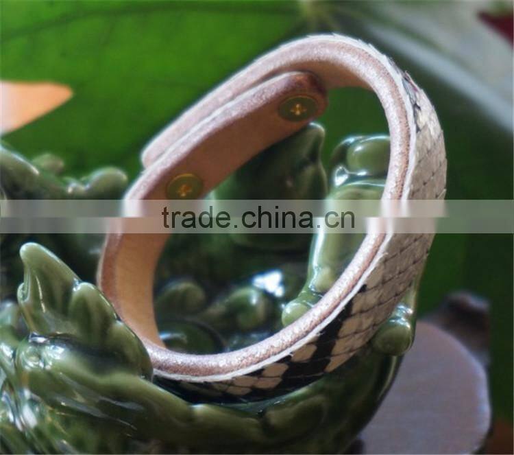 new real python skin snake leather hand strap woman real leather wrist bracelet