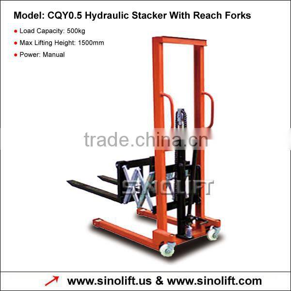 Sinolift-CQY0.5 Hydraulic Manual Stacker with Low Price