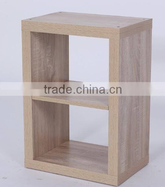 2016 HOT ! DIY MELAMINE MDF modular wooden cube bookcase