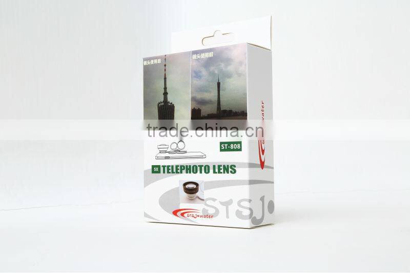 5X hand ring camera telephoto lens for Samsung S4 and all Iphone
