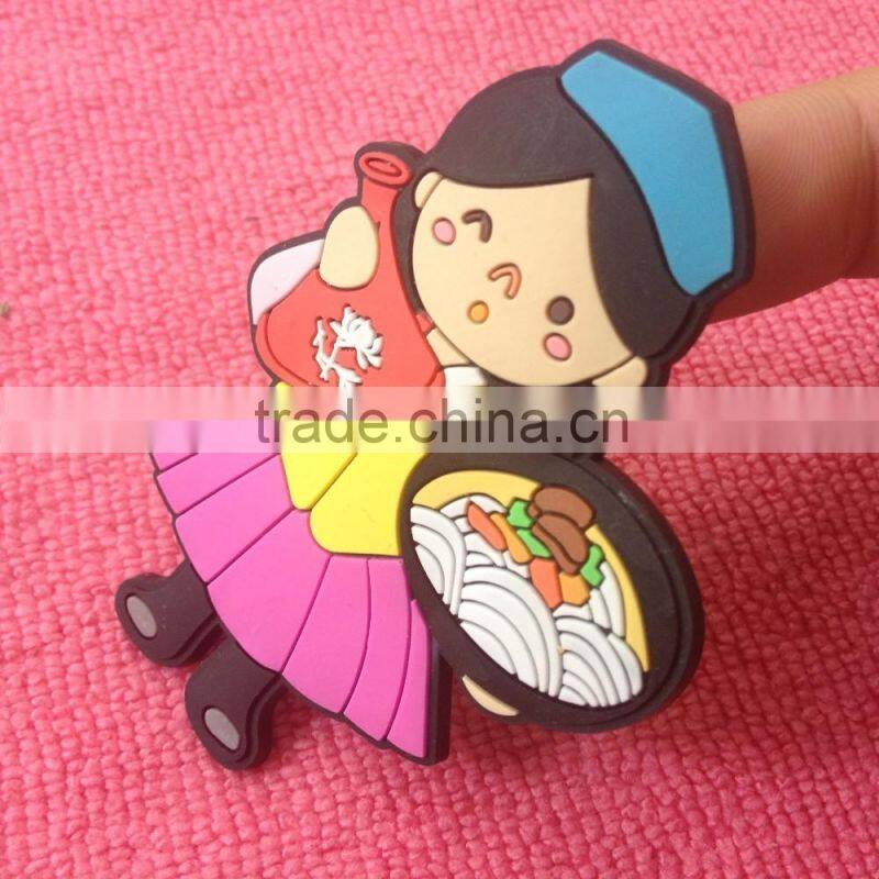 Cookies design embossed PVC rubber patch,brand logo rubber souvenir gift
