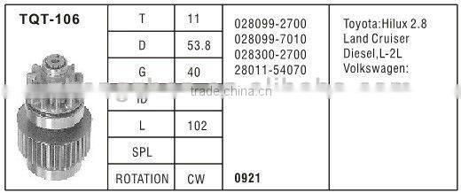 bendix zhongzhen starter drive