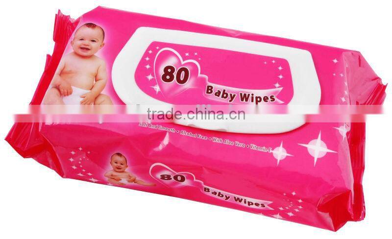 80pcs soft cheap baby wet wipes
