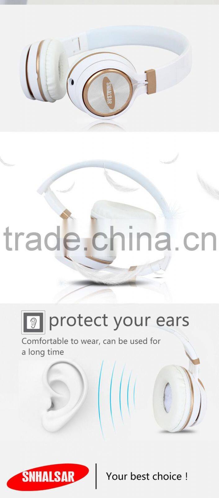 2016 AD-268 good bass stereo cheap wired headphones headset