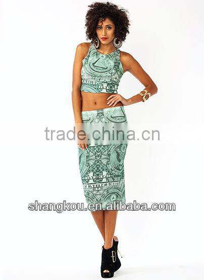 latest fashion women skirts midi skirt pencil skirt print skirt shk54