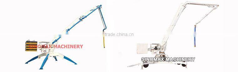 TOP! 13m 15m 17m 18m Mobile Hydraulic Concrete Placing Boom with Wheels/Spider Boom