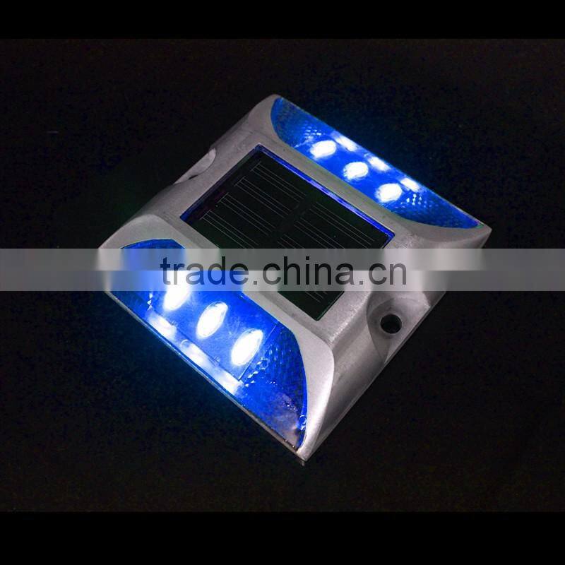 Solar Powered Self-luminous Road Safety Path Stair Flashing Blue Light