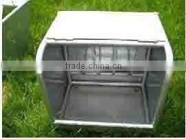 galvanized hay bale feeder