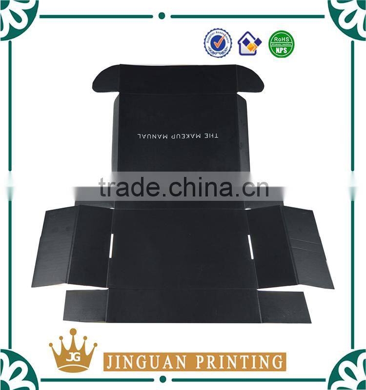 Black shipping corrugated box