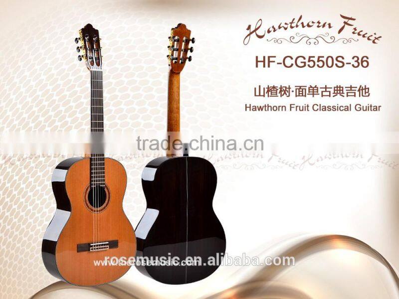 36 inch High quality Solid Cedar top classic guitar made in China guitar factory(HF-CG550S-36)