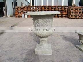 outdoor decoration vase large stone flower pots