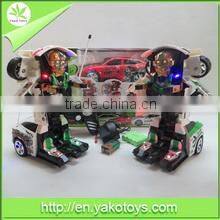 batteries operated with light and music 4 ch rc robot toy