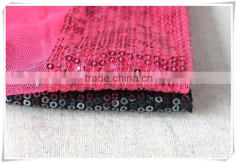 Newest Design cheap shiny red stretched sequin waterproof upholstery fabric