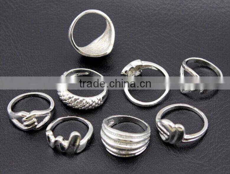 Bulk heigh quality with good market Retro alloy various rings