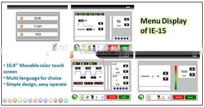 Shr Elight Hair Removal Laser Tattoo Removal 3 in 1 Beauty Instrument