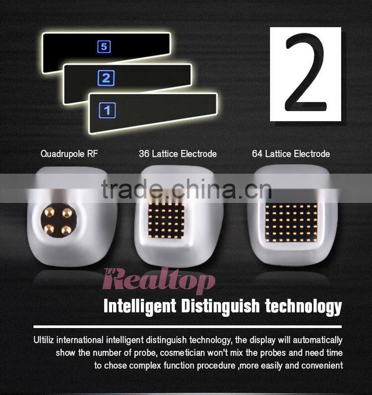 Intelligent fractional rf radiofrequency portable dot matrix lattic skin lifting wrinkle removal radio frequency facial machine