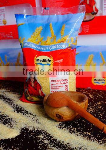 Tunisian Couscous, Premium quality Couscous With ISO Certification, Couscous Thick Grain Bag 500g, Healthy Couscous.