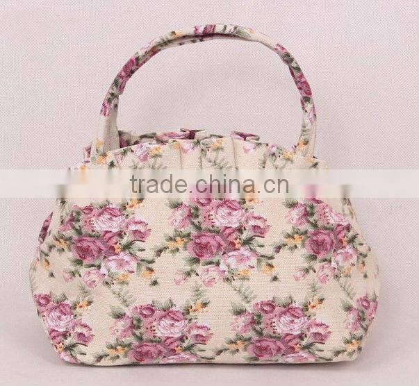 Wholesale Printed Handbag With Flower On Front of Handbag India For Women