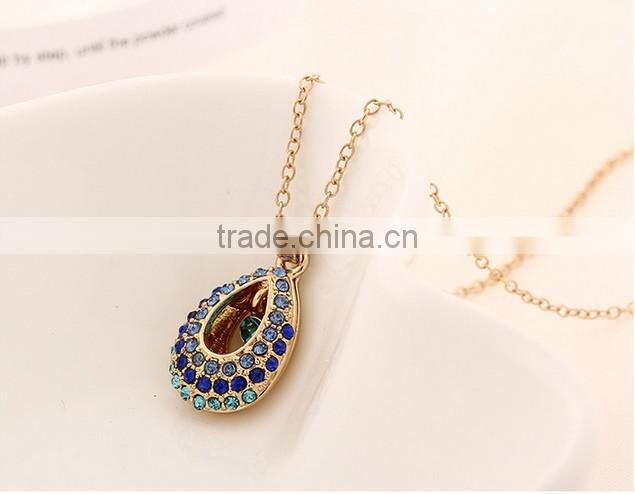 2014 Fashion Trend Elegant Rain Water Drop Pendant Necklace