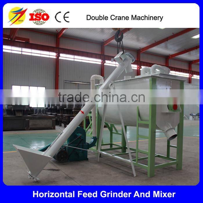 Hot sale small scale poultry feed mill equipment, hammer mill, grinder and mixer machine