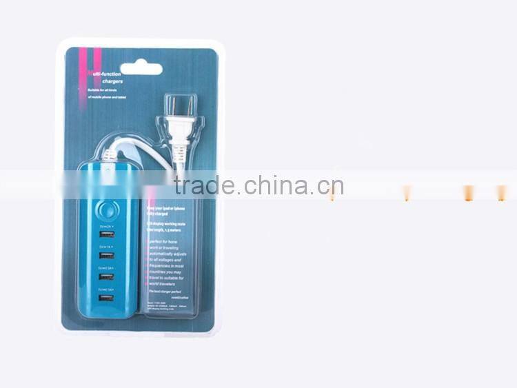 4 port usb quick charger socket