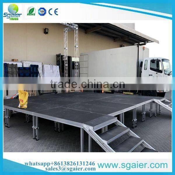 4ft by 4ft portable simple stage square four legs To Montenegro market