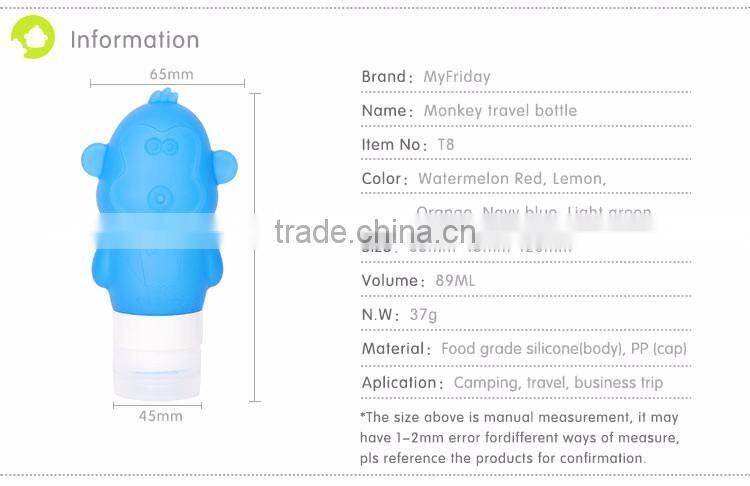 Silicone Approved By air Silicone Squeezable Travel Tubes