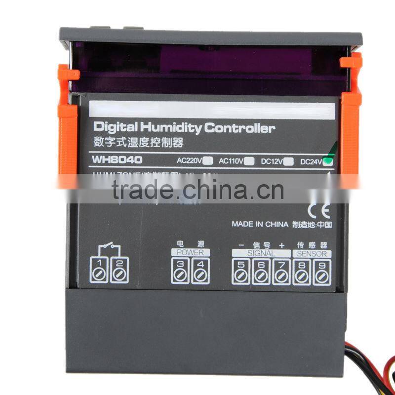 24V Digital Air Humidity Control Controller WH8040 Range 1%~99% RH HM-40 Type