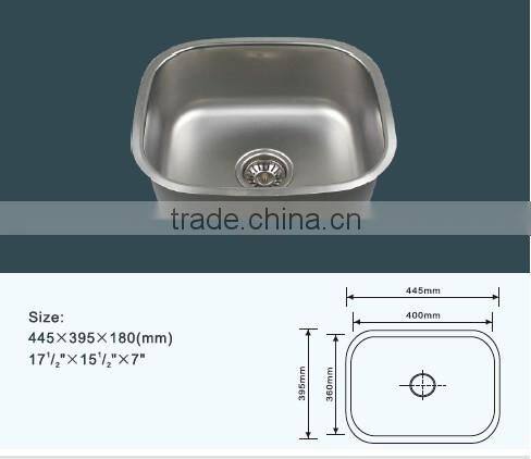 Small single boowl SUS201 kitchen sink