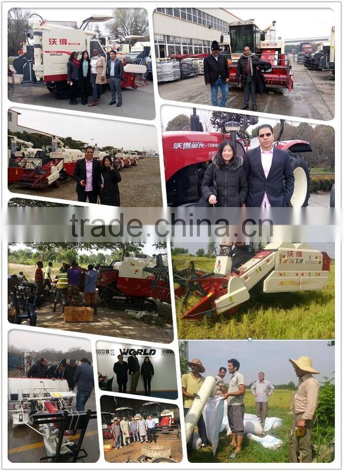 65HP WORLD brand 4LZ-3.0 mini wheat combine harvester price