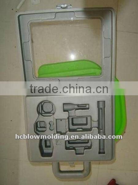 custom blow molding plastic tool case with insert foam plastic hard case